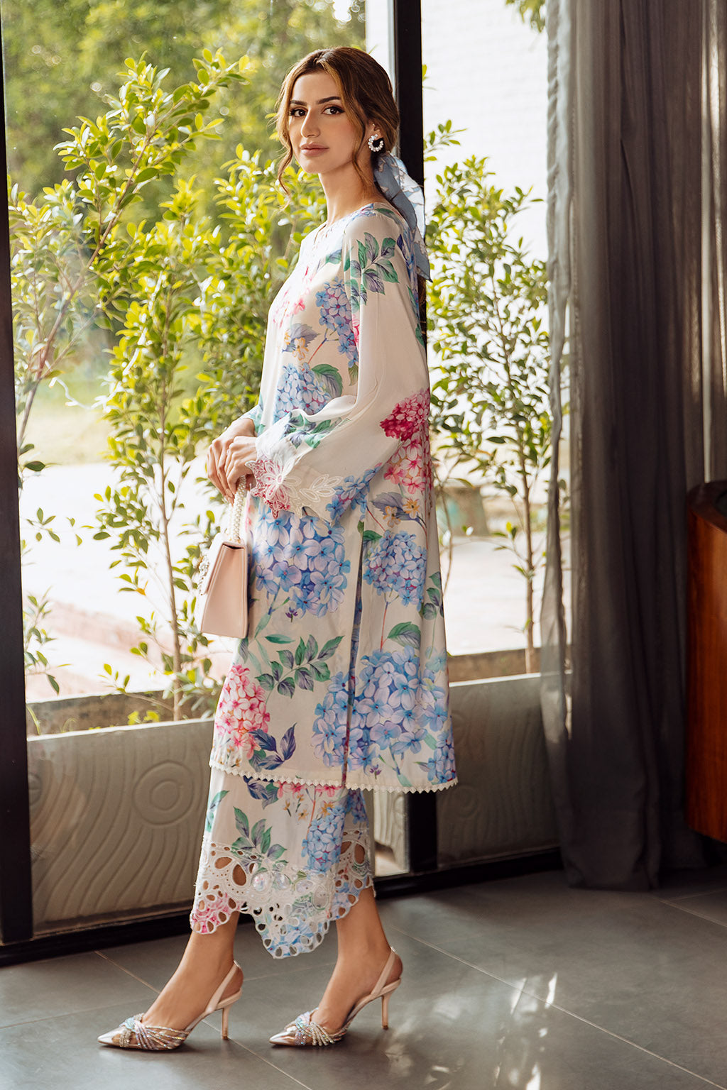 Vanya | Co Ords | CO-59R - Casual Dress - available at Maria Faisal in UK and USA.