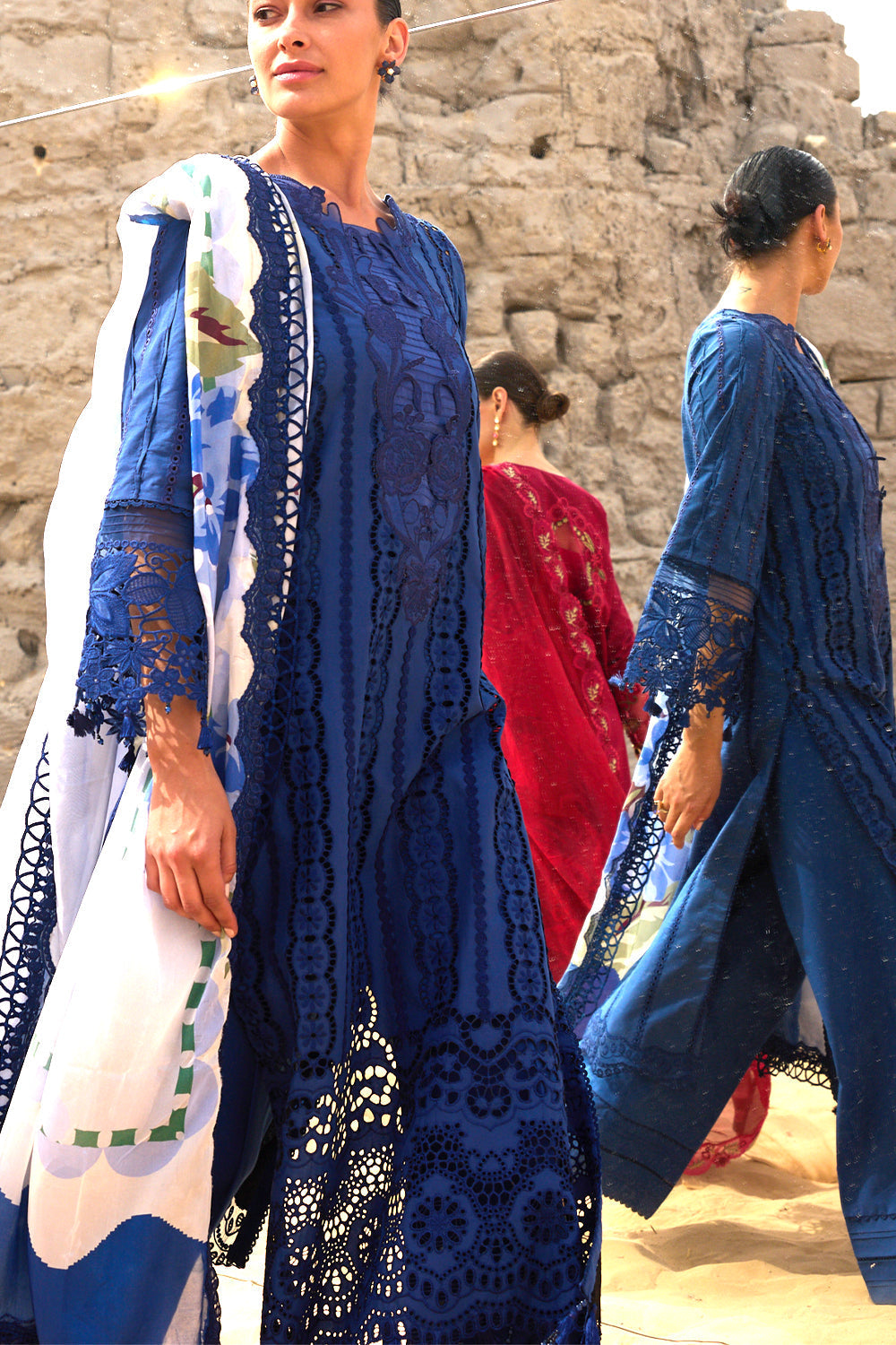 Saira Rizwan | Luxury Lawn 26 | NEA-SRL26-01 - Dress - available at Maria Faisal in UK and USA.