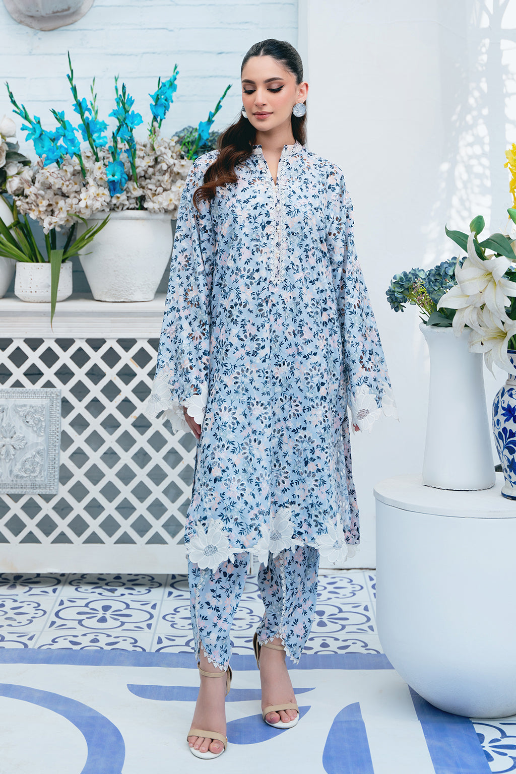Vanya | Co Ords | CO-72 - Casual Dress - available at Maria Faisal in UK and USA.