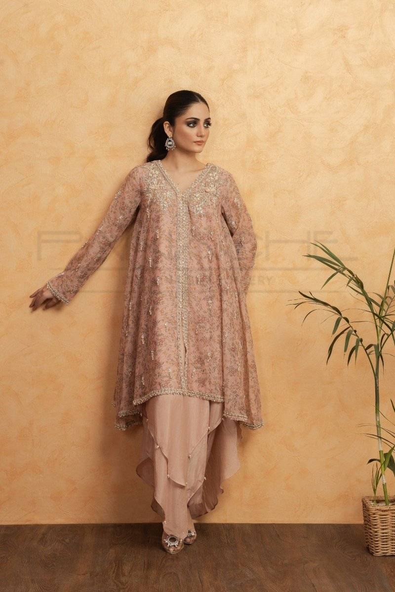 Panache | Pret | Pink Chai by Maria Faisal - Registered Vendor of : Panache By Mona - type : Ladies Clothes - 100% original wedding dresses