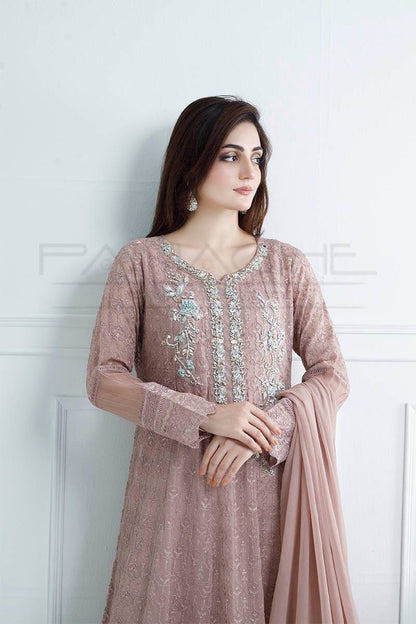 Panache | Pret | Dusty Rose Elegance by Maria Faisal - Registered Vendor of : Panache By Mona - type : Ladies Clothes - 100% original wedding dresses