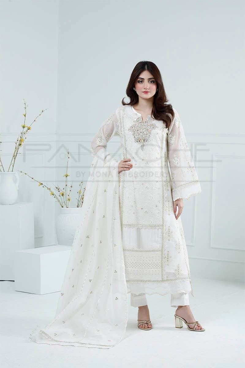 Panache | Pret | Ivory Mirage by Maria Faisal - Registered Vendor of : Panache By Mona - type : Ladies Clothes - 100% original wedding dresses