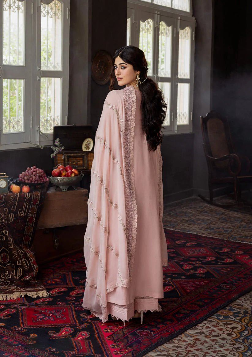 Kahf Premium | Kahf Karandi 25 | KKH - 08 ROSABELLE - is Light Pink dress from Kahf Premium - Ladies Clothes - Maria Faisal