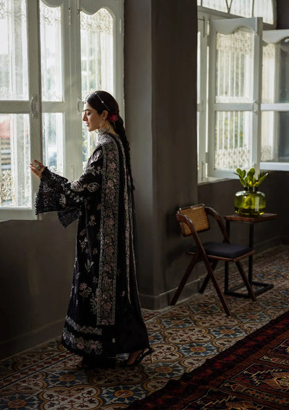 Kahf Premium | Kahf Karandi 25 | KKH - 6B LIARA - is Black dress from Kahf Premium - Ladies Clothes - Maria Faisal