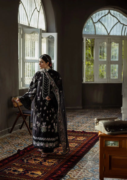 Kahf Premium | Kahf Karandi 25 | KKH - 6B LIARA - is Black dress from Kahf Premium - Ladies Clothes - Maria Faisal