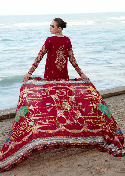 Kanwal Malik | Sareen Luxury Lawn 24 | Rose - Ladies Clothes - Maria Faisal