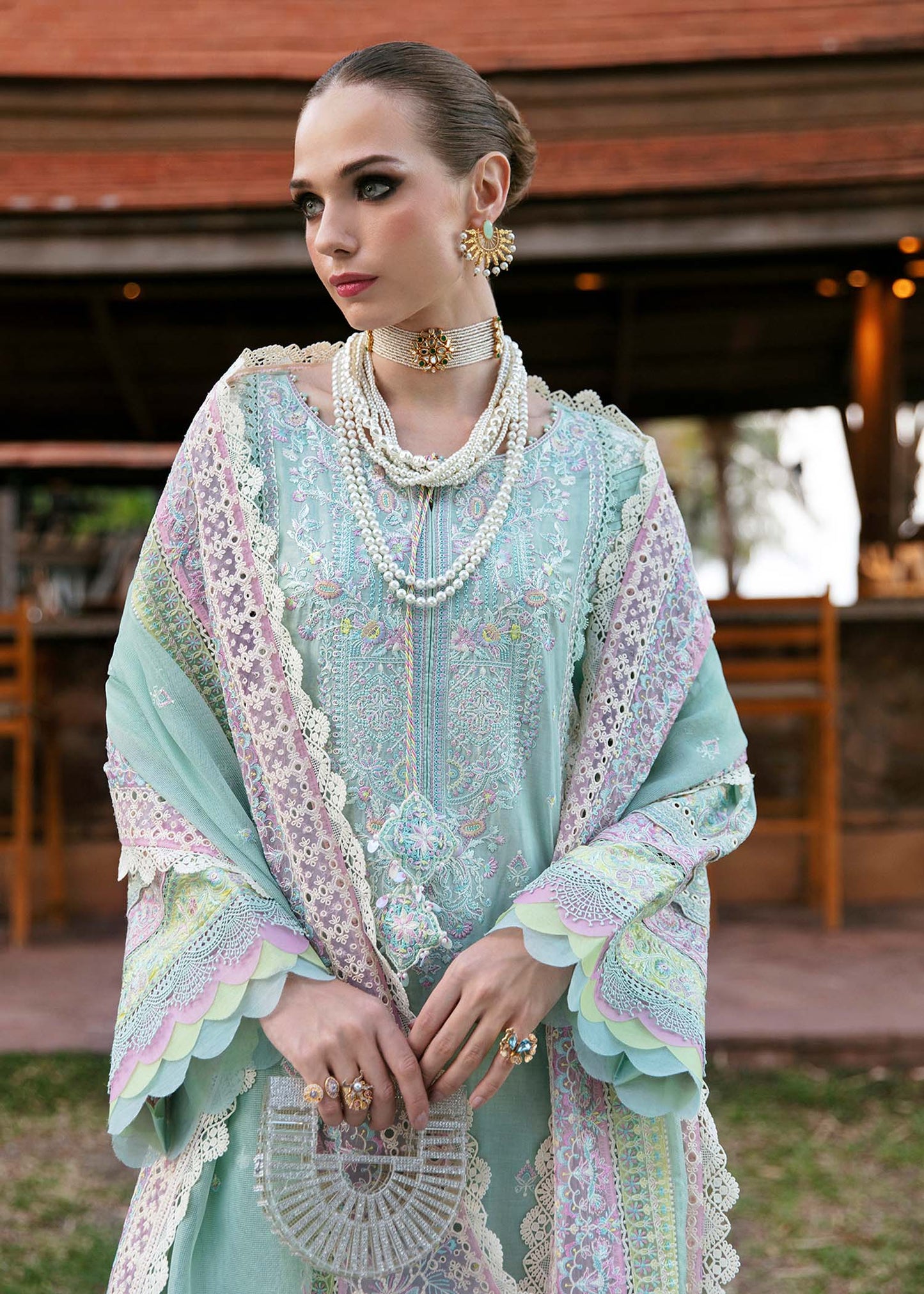 Kanwal Malik | Sareen Luxury Lawn 24 | Camilla - Ladies Clothes - Maria Faisal