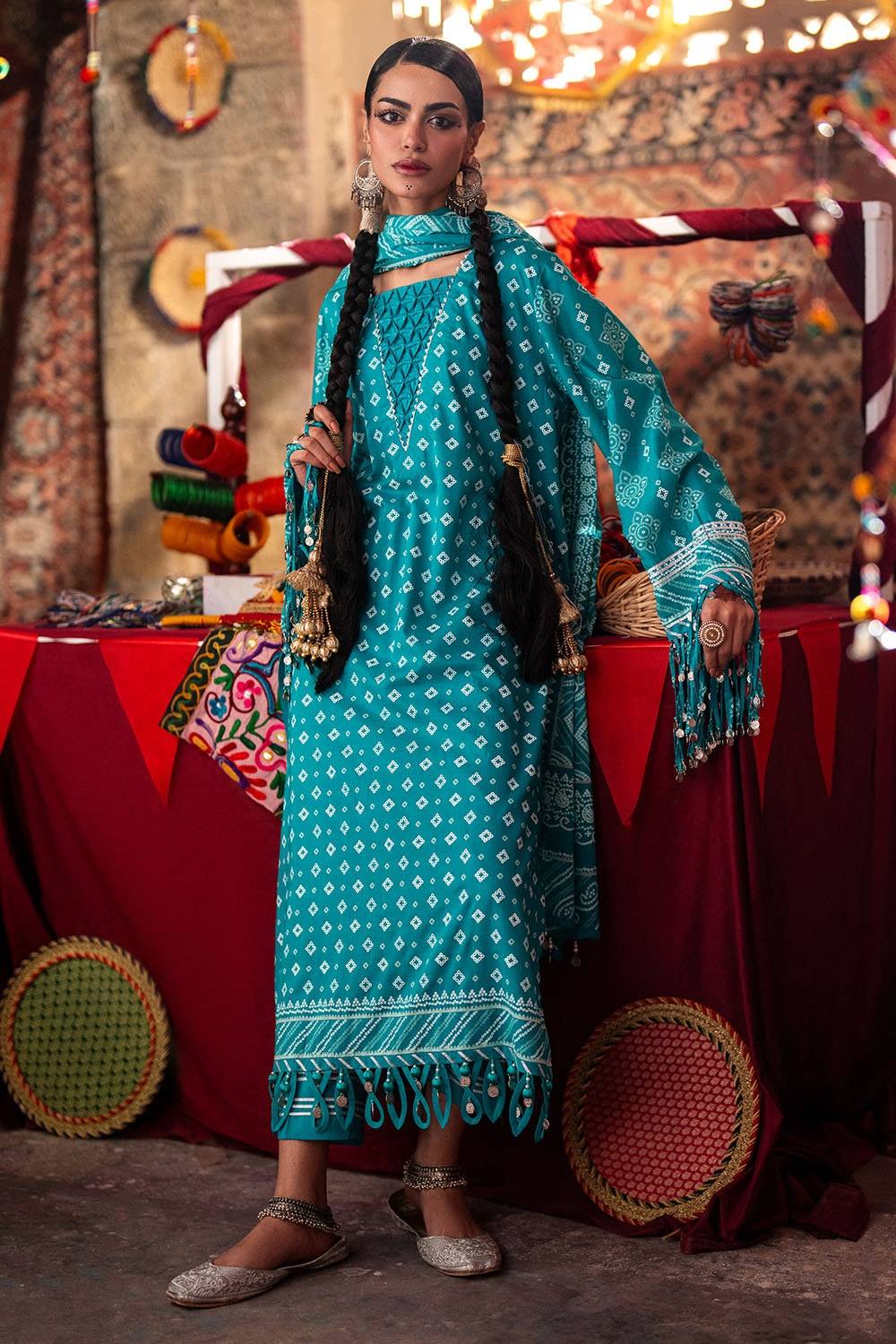 Gul Ahmed | Chunri Lawn 25 | CL-52178 B by Maria Faisal - Registered Vendor of : Gul Ahmed - type : Ladies Clothes - 100% original wedding dresses