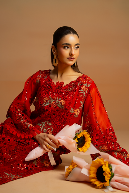 Saad Shaikh | Cutwork 26 | Lavinia - Luxury Dress - available at Maria Faisal in UK and USA.