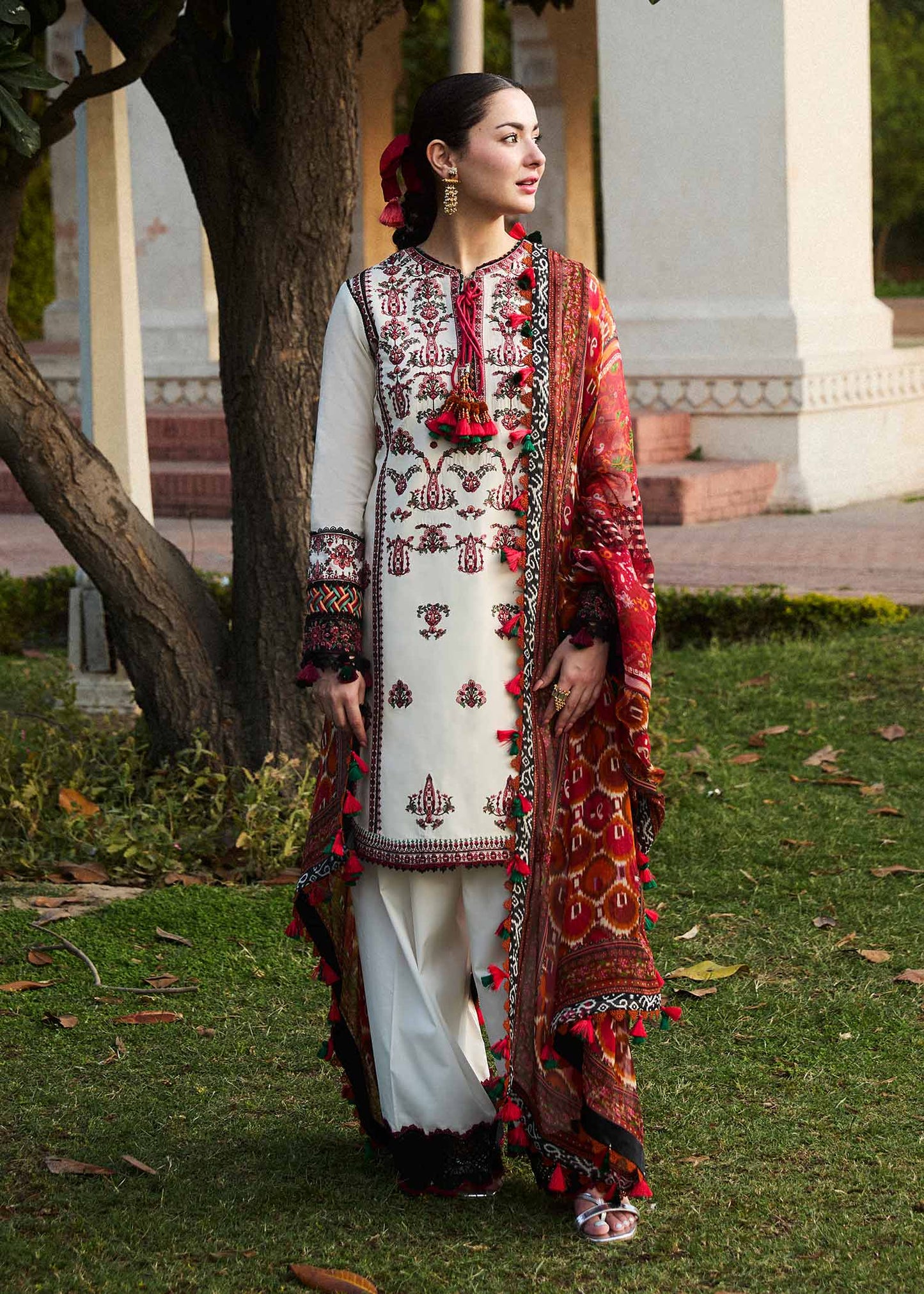 Hussain Rehar | SS Lawn 24 | Fawn - Waniyas