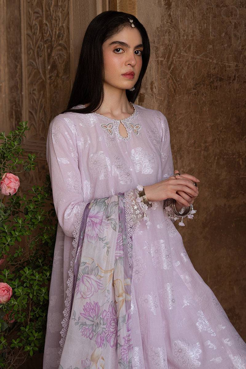 Cross Stitch | Eid Lawn Edit 25 | LAVENDER BLISS by Maria Faisal - Registered Vendor of : Cross Stitch - type : Ladies Clothes - 100% original wedding dresses