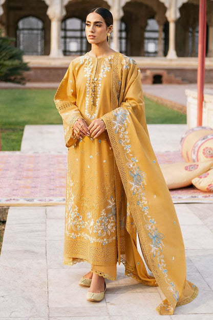Cross Stitch | Eid Lawn Edit 25 | MUSTARD MIRAGE by Maria Faisal - Registered Vendor of : Cross Stitch - type : Ladies Clothes - 100% original wedding dresses
