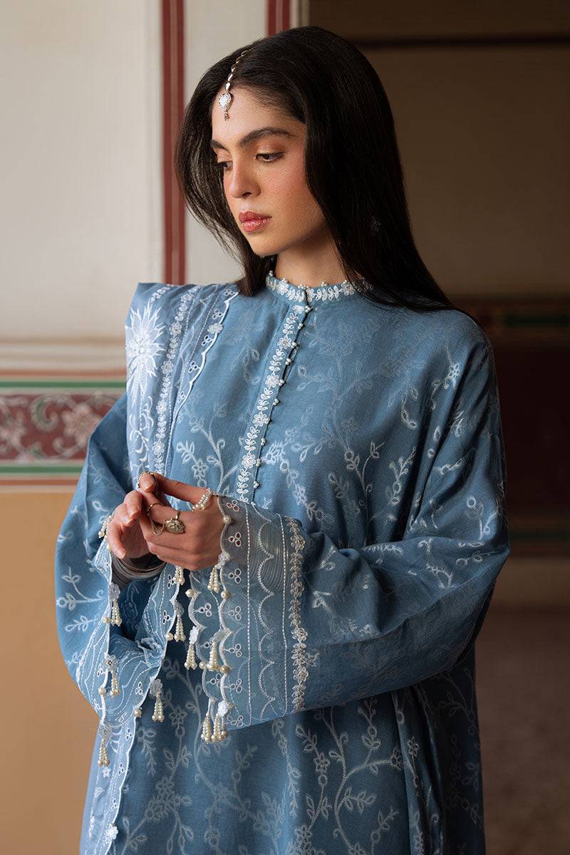 Cross Stitch | Eid Lawn Edit 25 | SILVER MIST by Maria Faisal - Registered Vendor of : Cross Stitch - type : Ladies Clothes - 100% original wedding dresses