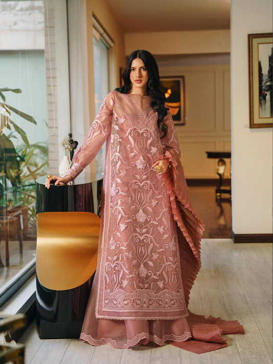 Amroz Atelier | Reveur Formals | Le Rose - Pakistani Dress - Maria Faisal