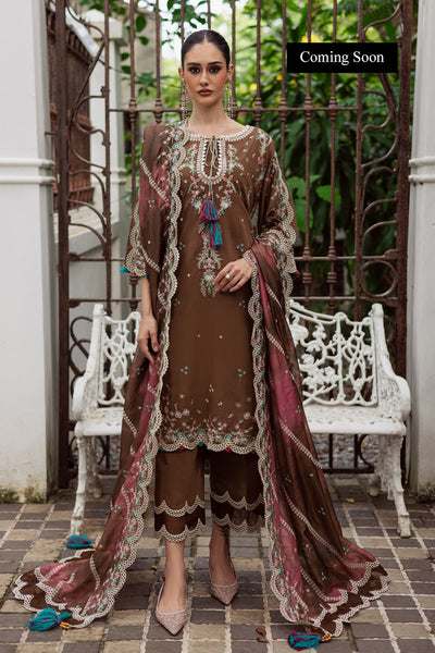 Marjjan | Lovella Winter 25 | MEV-47 B (COFFEE) - Ladies Clothes - Maria Faisal