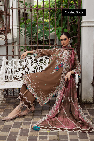 Marjjan | Lovella Winter 25 | MEV-47 B (COFFEE) - Ladies Clothes - Maria Faisal