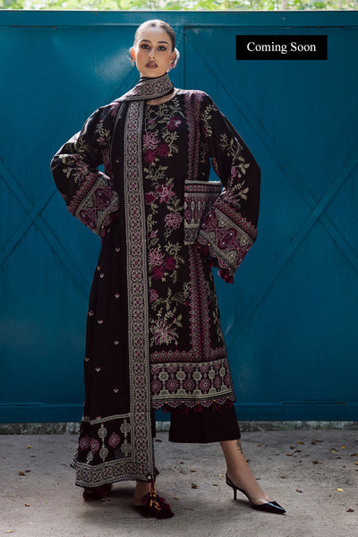 Marjjan | Lovella Winter 25 | MEV-48 A (BLACK) - Ladies Clothes - Maria Faisal