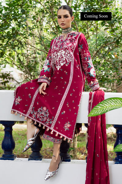 Marjjan | Lovella Winter 25 |MEV-46 A (REDDISH) - Ladies Clothes - Maria Faisal
