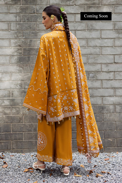 Marjjan | Lovella Winter 25 |MEV-45 A (MUSTARD) - Ladies Clothes - Maria Faisal