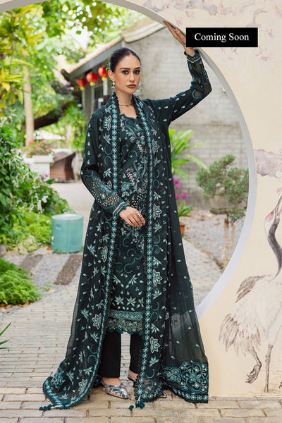 Marjjan | Lovella Winter 25 | MEV-45 B (GREEN) - Ladies Clothes - Maria Faisal