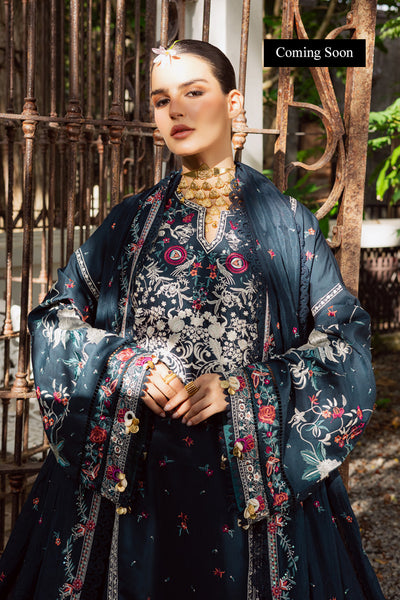 Marjjan | Lovella Winter 25 | MEV-46 B (BLUE) - Ladies Clothes - Maria Faisal