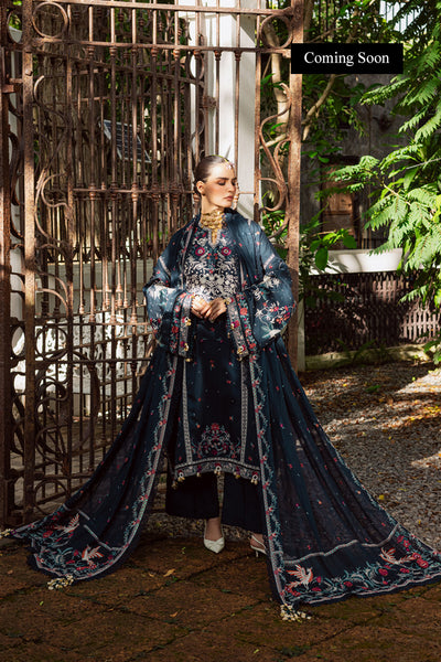 Marjjan | Lovella Winter 25 | MEV-46 B (BLUE) - Ladies Clothes - Maria Faisal