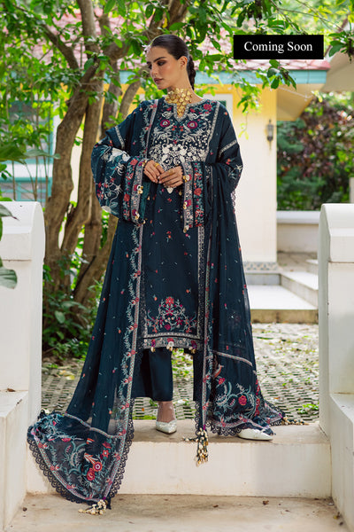 Marjjan | Lovella Winter 25 | MEV-46 B (BLUE) - Ladies Clothes - Maria Faisal