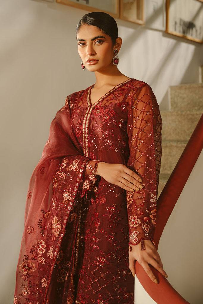 Cross Stitch | Luxe Atelier 25 | MERLOT MUSE by Maria Faisal - Registered Vendor of : Cross Stitch - type : Ladies Clothes - 100% original wedding dresses
