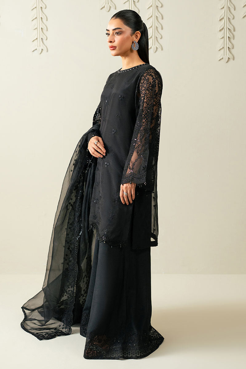 Cross Stitch | AW-25 RTW LUX PRET EDIT-1 | INTRICATE ALLURE - Luxury Dress - available at Maria Faisal in UK and USA.