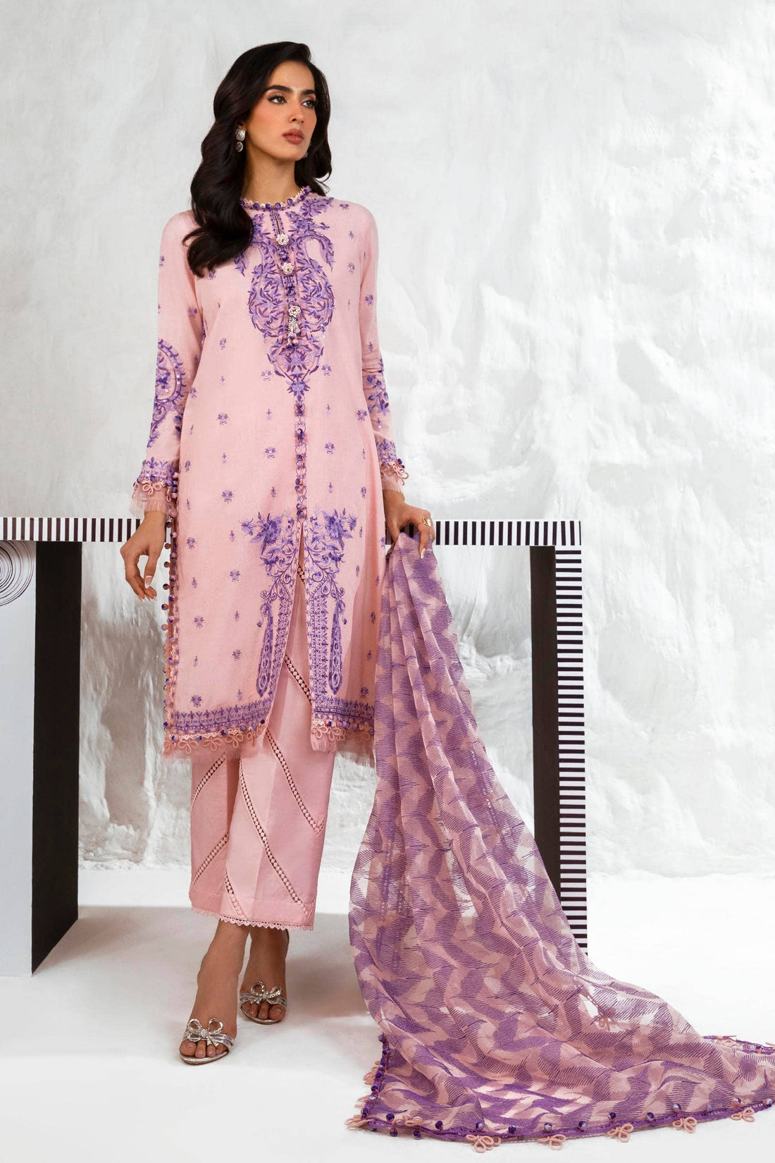 Sana Safinaz | Muzlin Summer 24 | 009B-CT - Waniyas