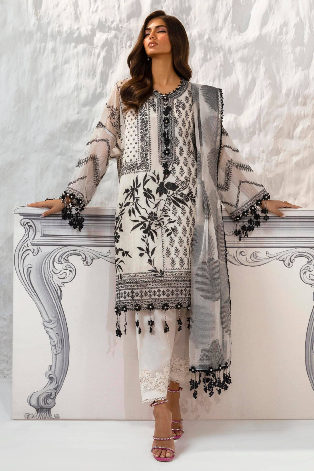 Sana Safinaz | Muzlin Summer 24 | 010B-CT - Waniyas