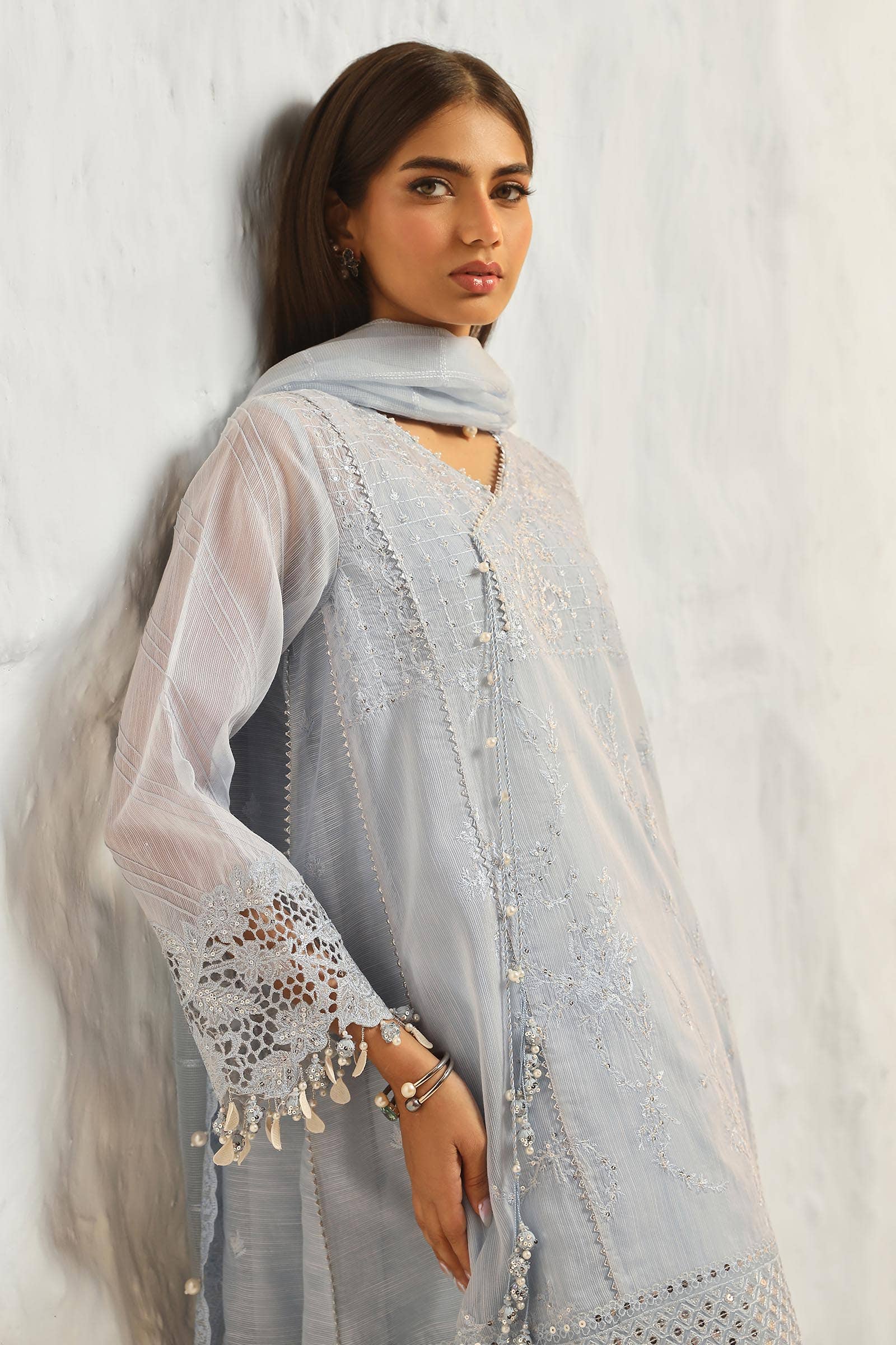 Sana Safinaz | Muzlin Summer 24 | 020A-CV - Waniyas