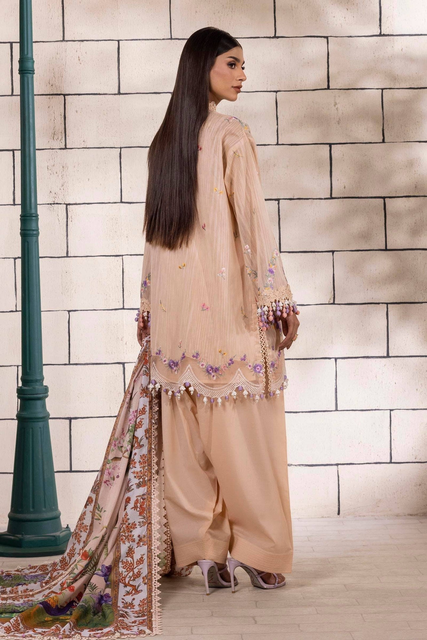 Sana Safinaz | Muzlin Spring 25 | M251-002A-3CV by Maria Faisal - Registered Vendor of : Sana Safinaz - type : Ladies Clothes - 100% original wedding dresses
