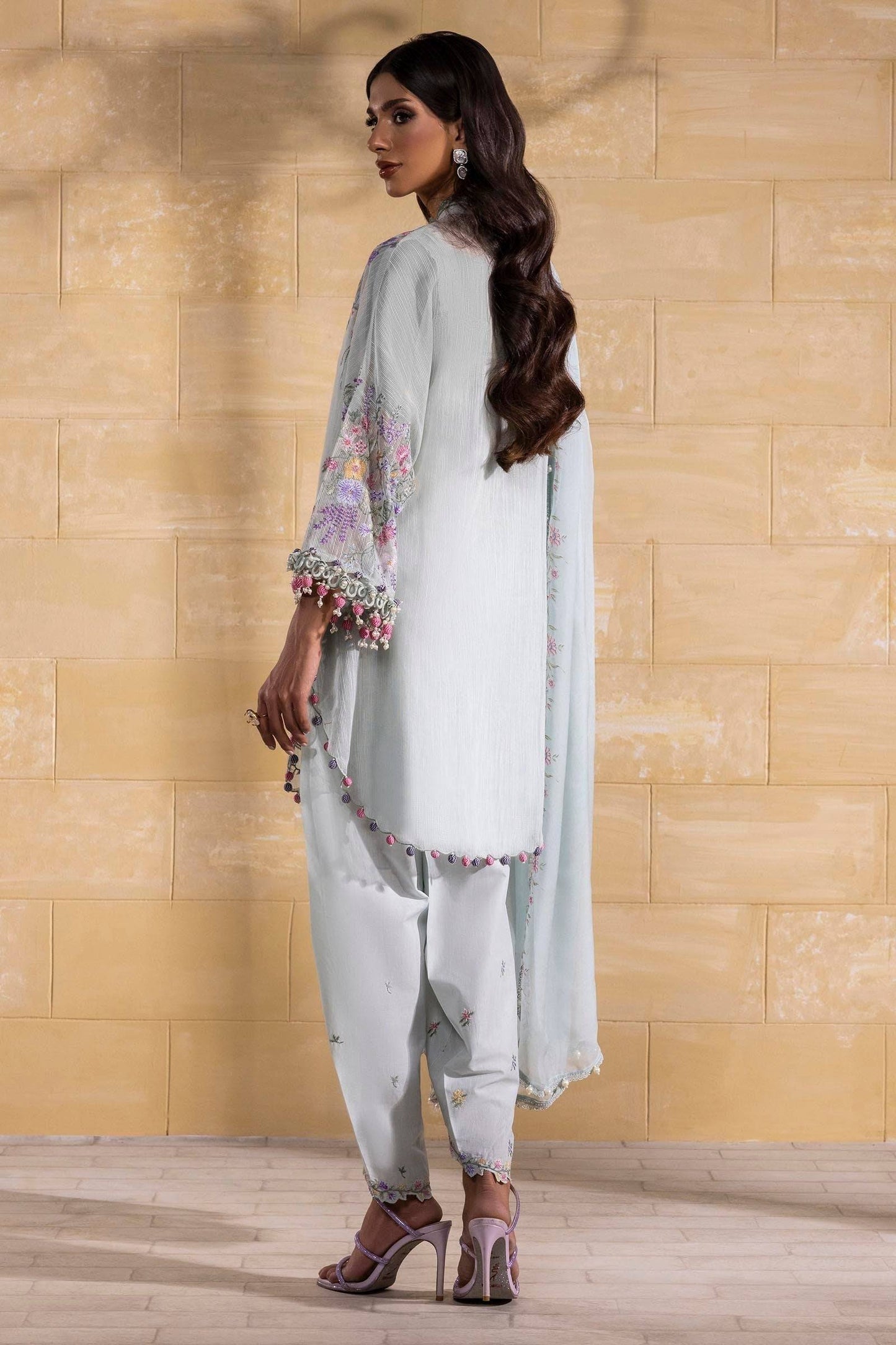 Sana Safinaz | Muzlin Spring 25 | M251-003B-3CJ by Maria Faisal - Registered Vendor of : Sana Safinaz - type : Ladies Clothes - 100% original wedding dresses