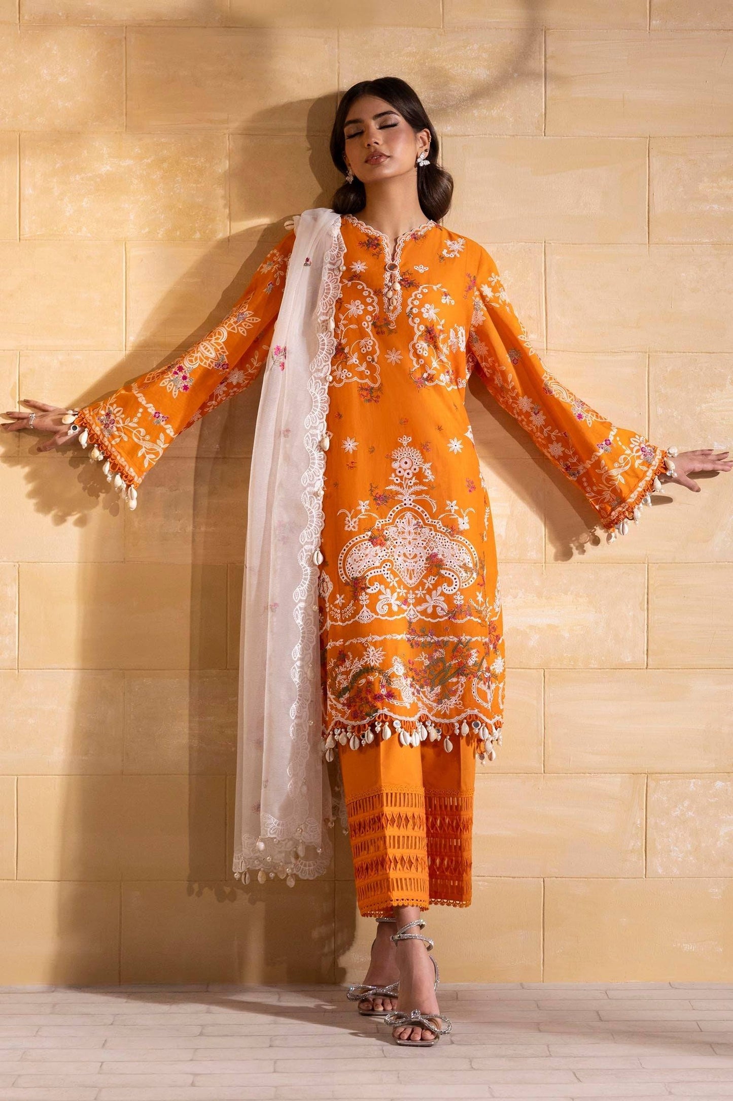 Sana Safinaz | Muzlin Spring 25 | M251-004B-3CT by Maria Faisal - Registered Vendor of : Sana Safinaz - type : Ladies Clothes - 100% original wedding dresses