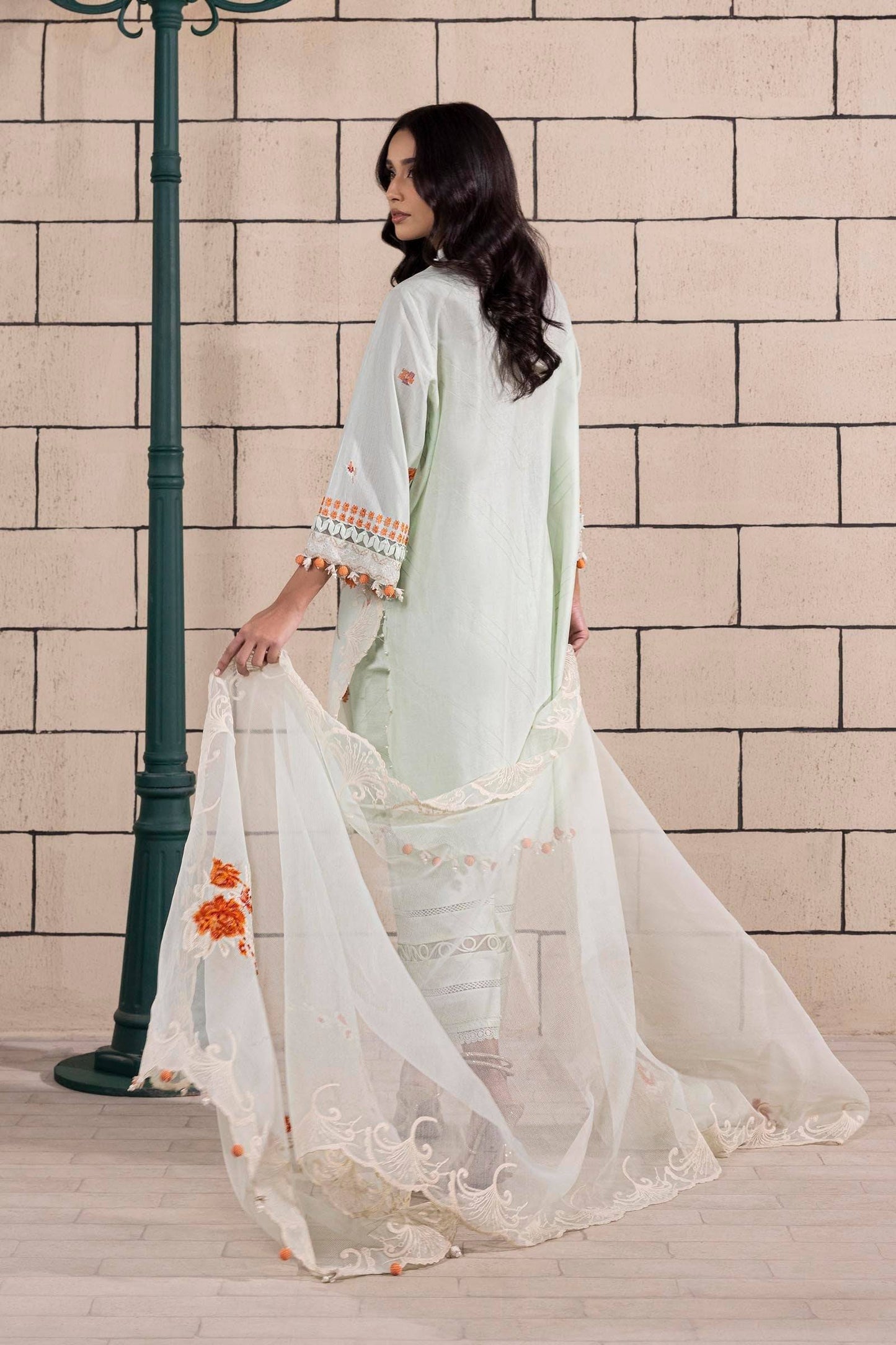 Sana Safinaz | Muzlin Spring 25 | M251-010A-3CS by Maria Faisal - Registered Vendor of : Sana Safinaz - type : Ladies Clothes - 100% original wedding dresses