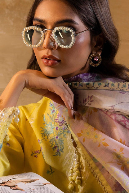 Sana Safinaz | Muzlin Spring 25 | M251-011B-3CV by Maria Faisal - Registered Vendor of : Sana Safinaz - type : Ladies Clothes - 100% original wedding dresses