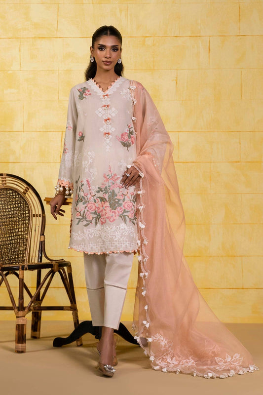 Sana Safinaz | Muzlin Spring 25 | M251-016A-3CT by Maria Faisal - Registered Vendor of : Sana Safinaz - type : Ladies Clothes - 100% original wedding dresses