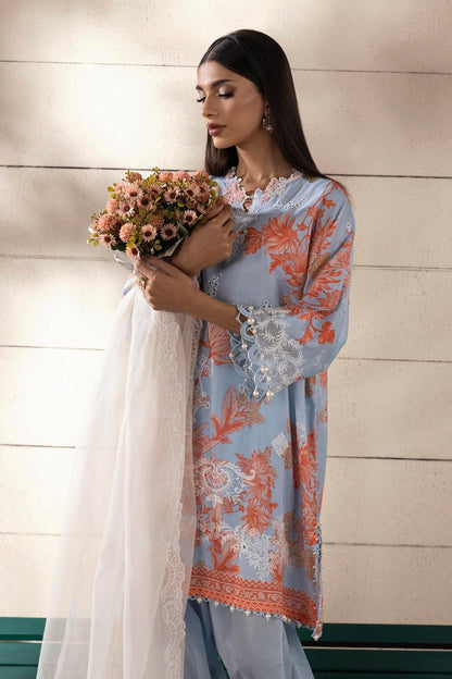 Sana Safinaz | Muzlin Spring 25 | M251-020B-3CS by Maria Faisal - Registered Vendor of : Sana Safinaz - type : Ladies Clothes - 100% original wedding dresses
