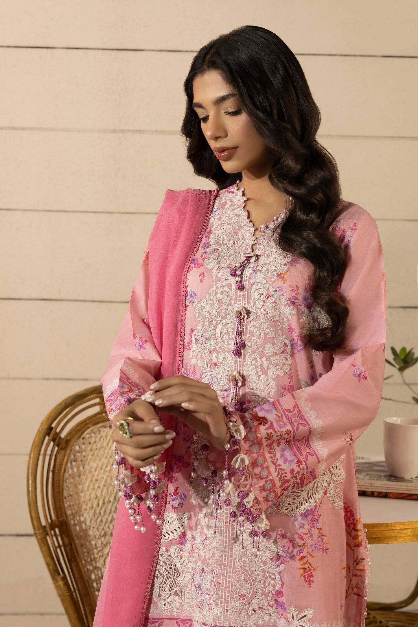 Sana Safinaz | Muzlin Spring 25 | M251-023A-3CI by Maria Faisal - Registered Vendor of : Sana Safinaz - type : Ladies Clothes - 100% original wedding dresses