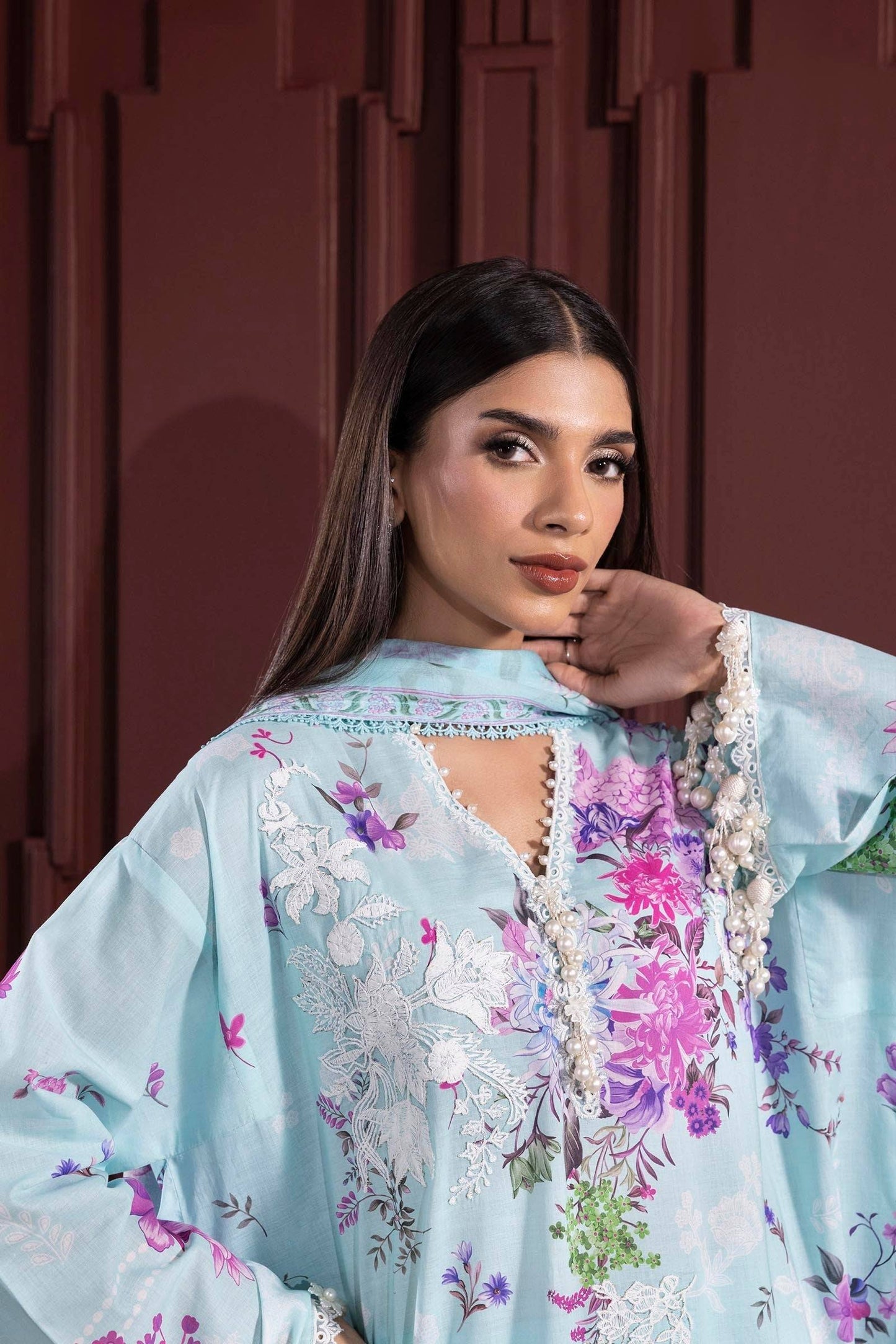 Sana Safinaz | Muzlin Spring 25 | M251-025B-3CJ by Maria Faisal - Registered Vendor of : Sana Safinaz - type : Ladies Clothes - 100% original wedding dresses