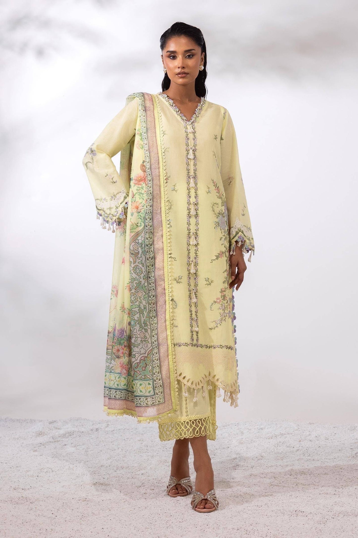 Sana Safinaz | Muzlin Summer 25 | 009A by Maria Faisal - Registered Vendor of : Sana Safinaz - type : Ladies Clothes - 100% original wedding dresses