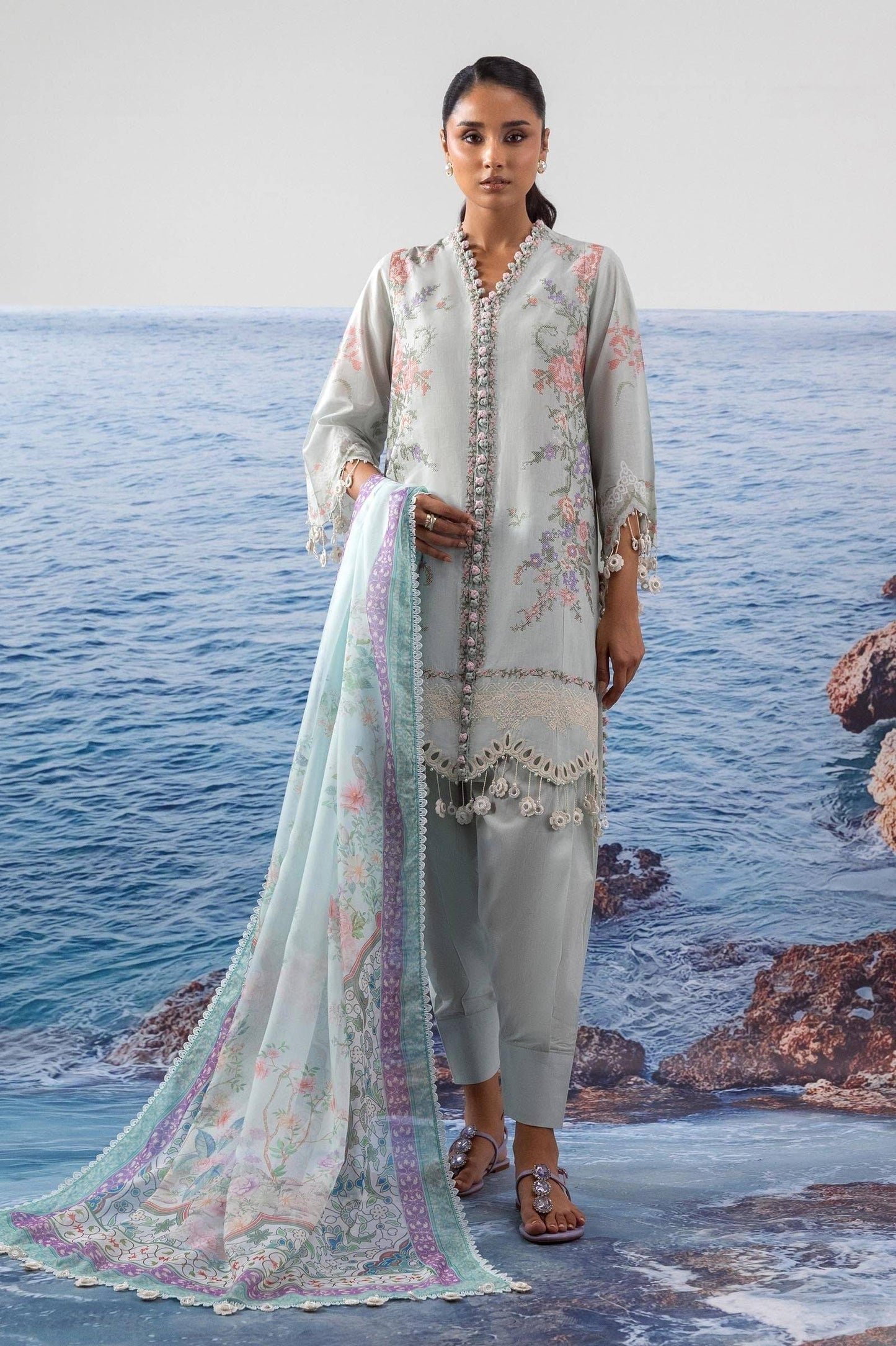 Sana Safinaz | Muzlin Summer 25 | 009B by Maria Faisal - Registered Vendor of : Sana Safinaz - type : Ladies Clothes - 100% original wedding dresses