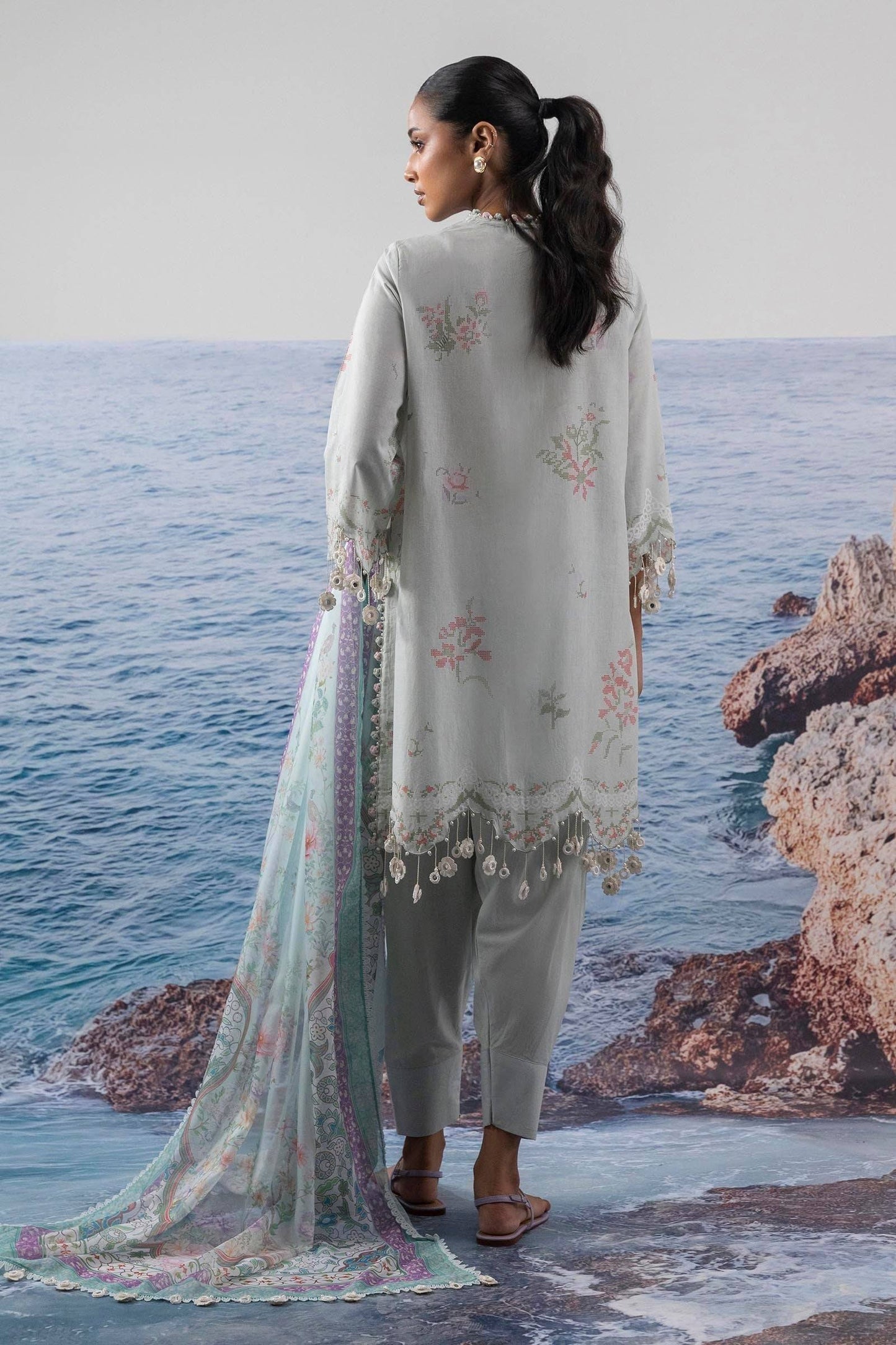 Sana Safinaz | Muzlin Summer 25 | 009B by Maria Faisal - Registered Vendor of : Sana Safinaz - type : Ladies Clothes - 100% original wedding dresses