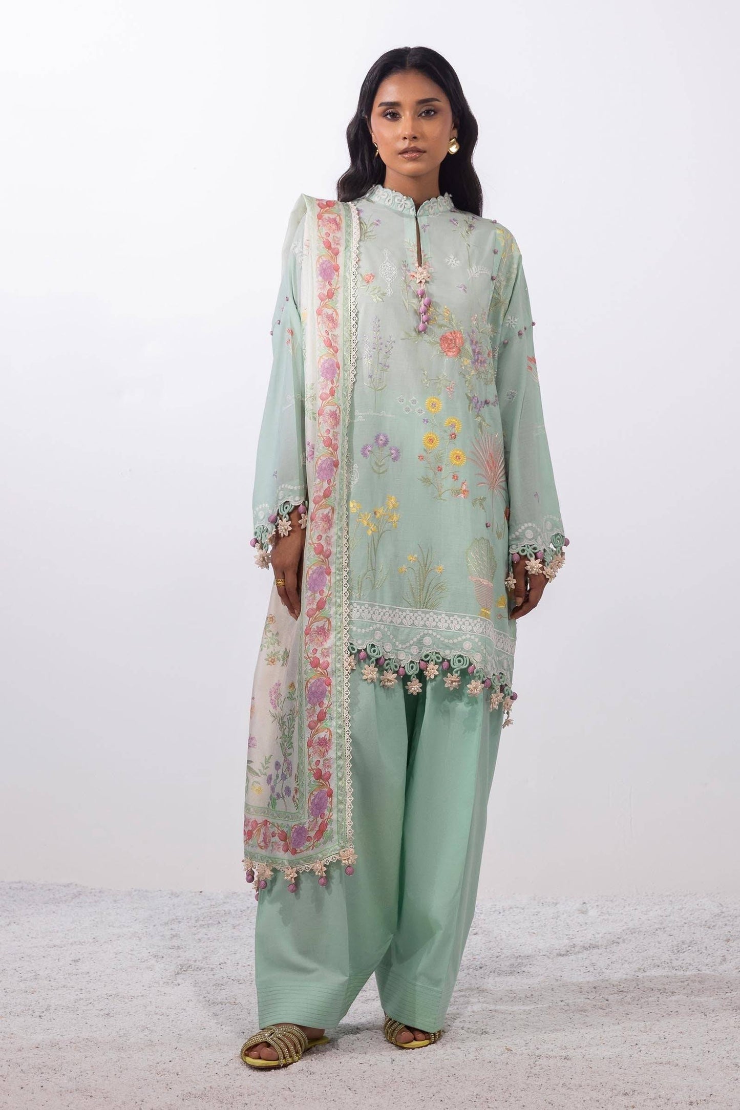 Sana Safinaz | Muzlin Summer 25 | 010A by Maria Faisal - Registered Vendor of : Sana Safinaz - type : Ladies Clothes - 100% original wedding dresses