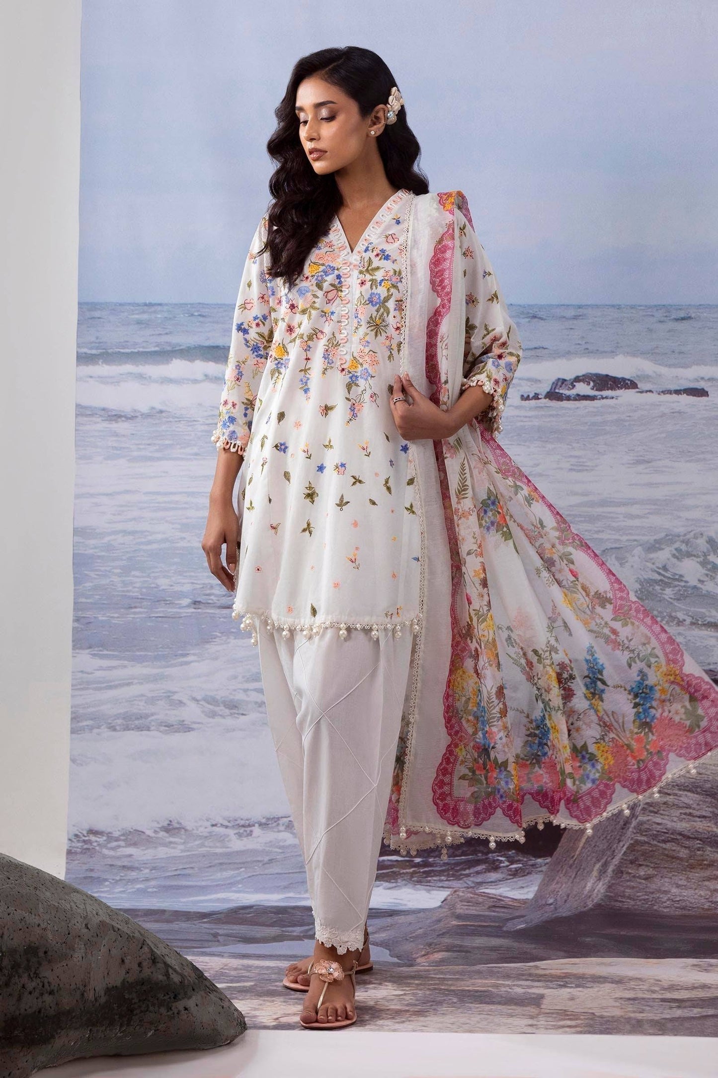 Sana Safinaz | Muzlin Summer 25 | 015A by Maria Faisal - Registered Vendor of : Sana Safinaz - type : Ladies Clothes - 100% original wedding dresses