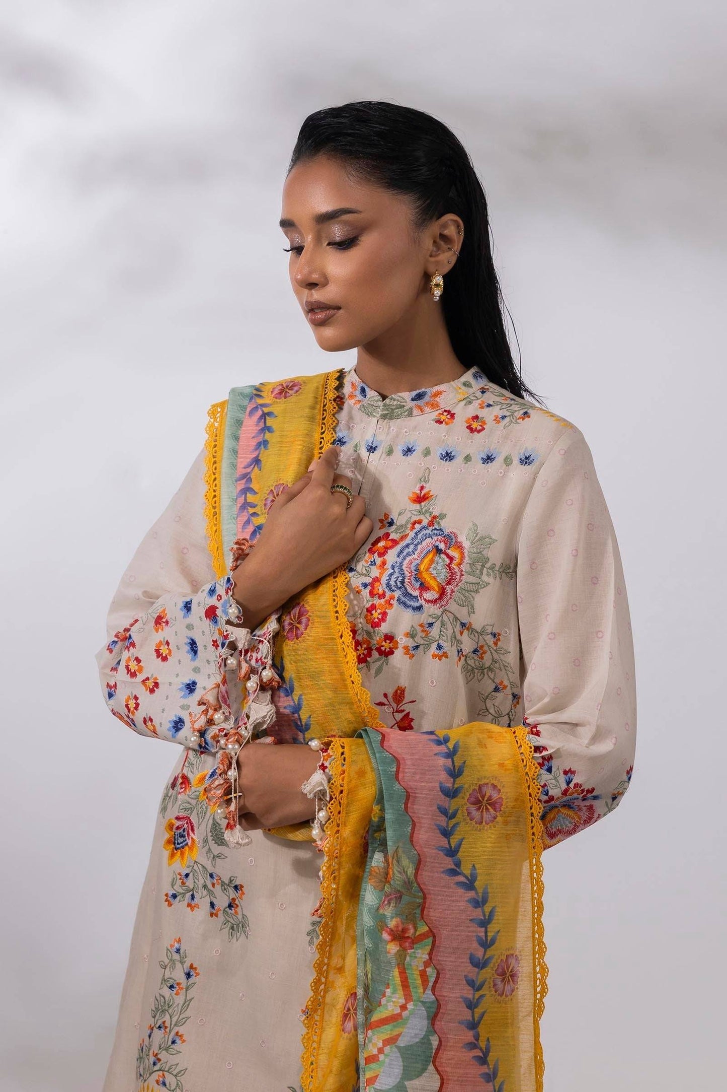 Sana Safinaz | Muzlin Summer 25 | 018A by Maria Faisal - Registered Vendor of : Sana Safinaz - type : Ladies Clothes - 100% original wedding dresses