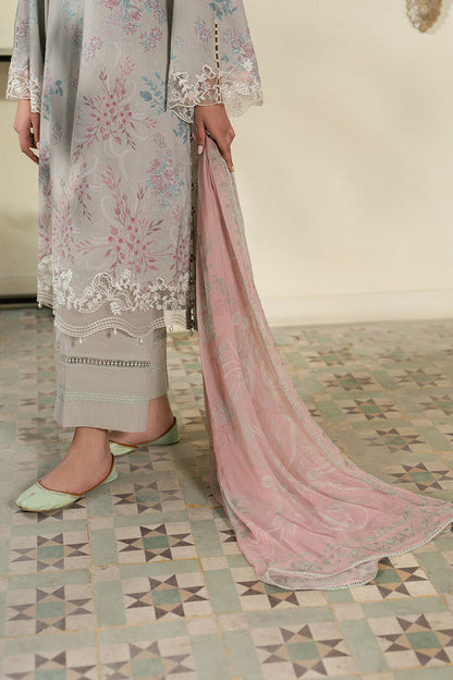 Cross Stitch | Emb Lawn Mahiri 26 | CRYSTAL SPLASH - Luxury Dress - available at Maria Faisal in UK and USA.
