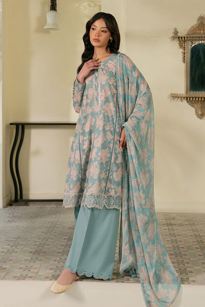 Cross Stitch | Emb Lawn Mahiri 26 | DUSK BLOOM - Luxury Dress - available at Maria Faisal in UK and USA.