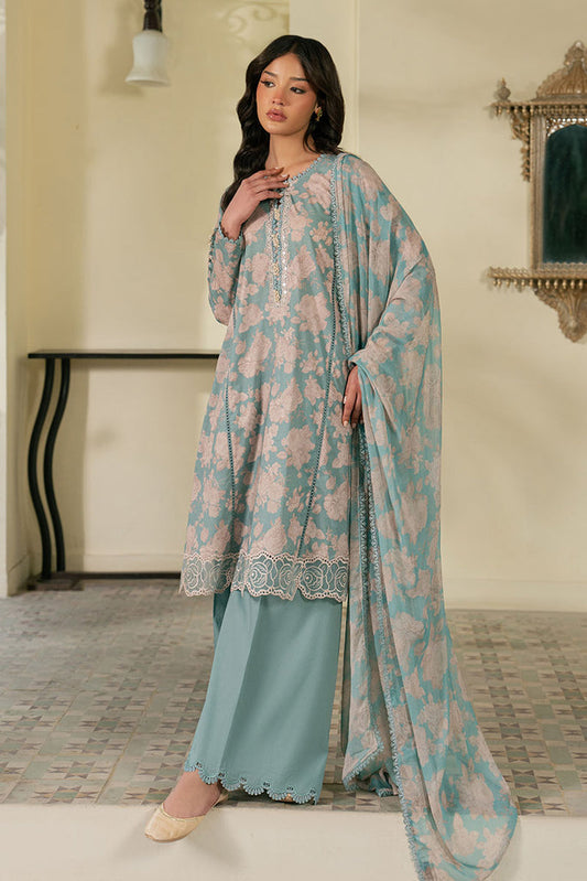 Cross Stitch | Emb Lawn Mahiri 26 | DUSK BLOOM - Luxury Dress - available at Maria Faisal in UK and USA.